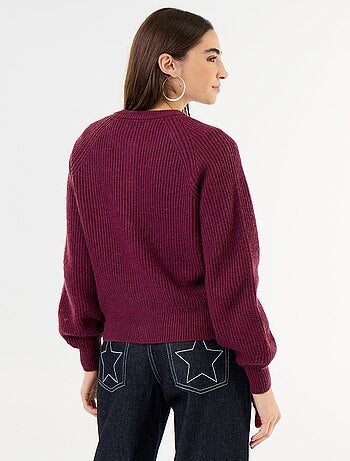 Cardigan in maglia grossa