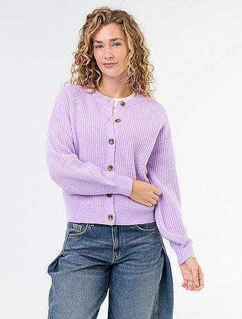 Cardigan in maglia grossa