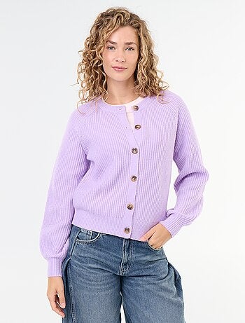 Cardigan in maglia grossa