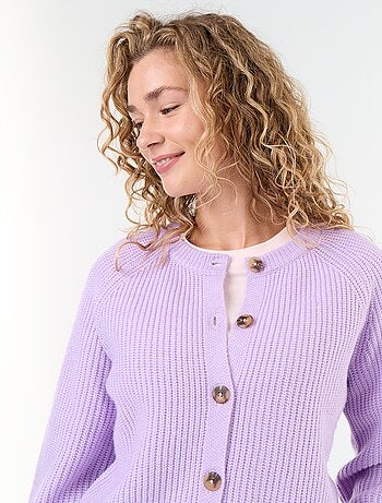 Cardigan in maglia grossa