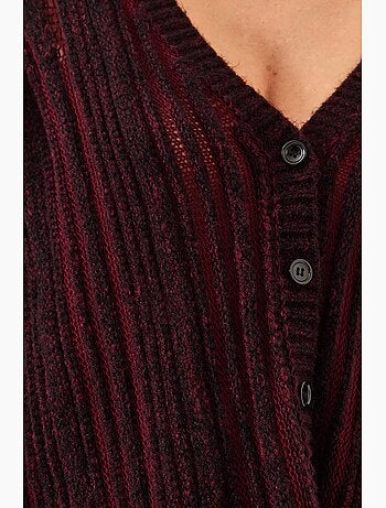 Cardigan in maglia larga lucci