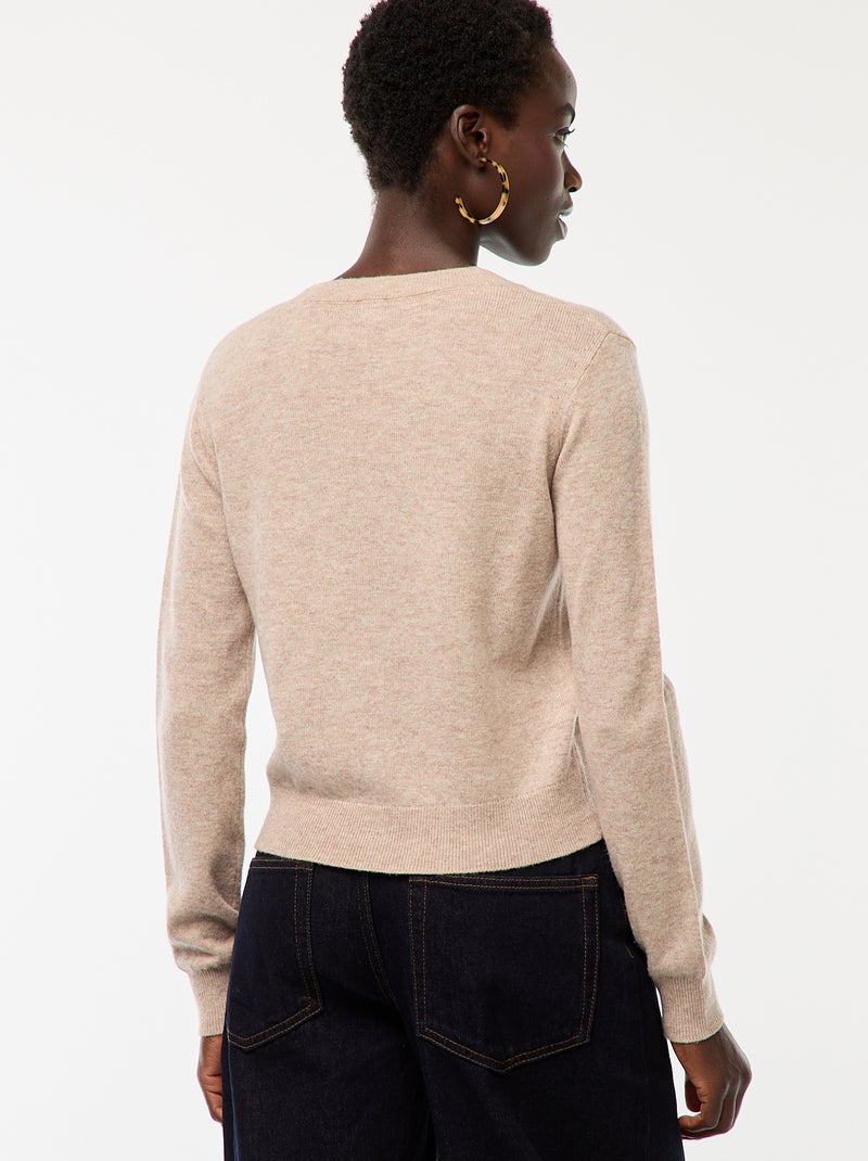 Autunno inverno dolce Cardigan lavorato a maglia donna Vintage scollo a v fiori fiocco maglione a maniche lunghe stile coreano allentato top in maglia corta  200000345