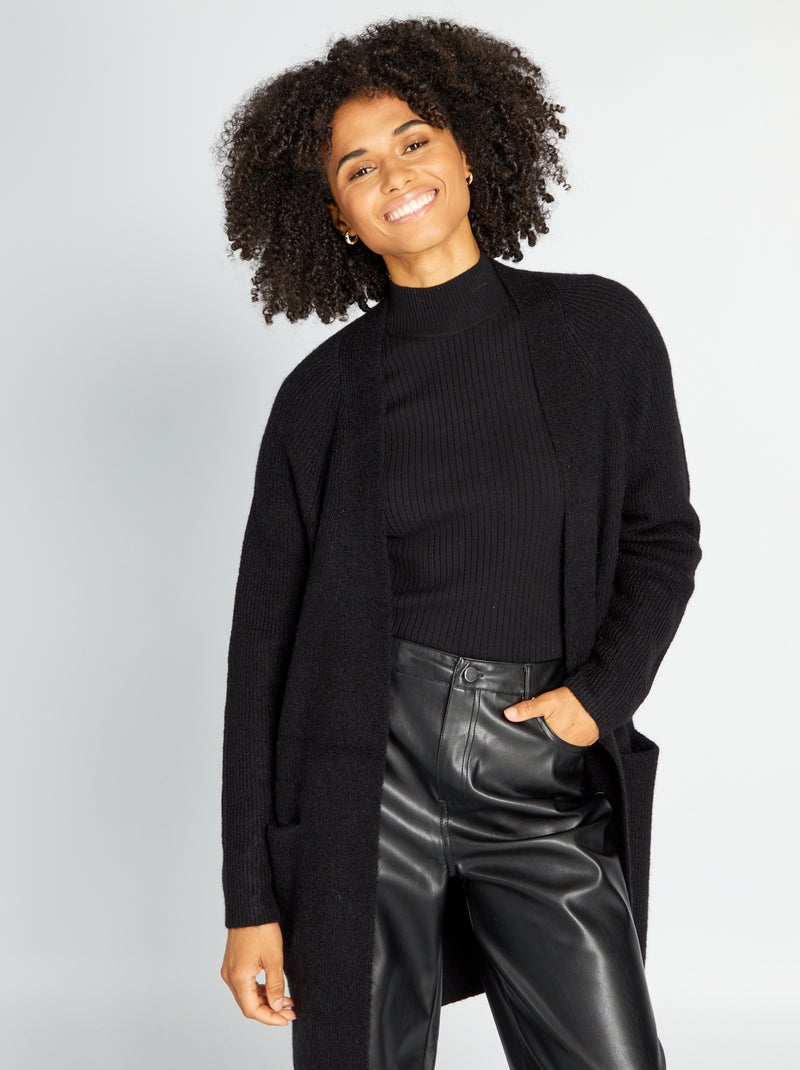 Cardigan in maglia nero - Kiabi