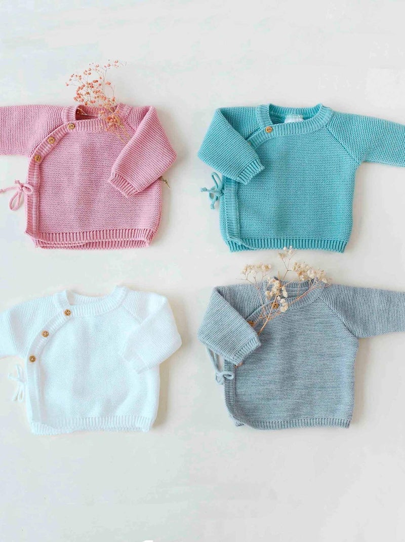 Cardigan in maglia per neonato Bianco - Kiabi