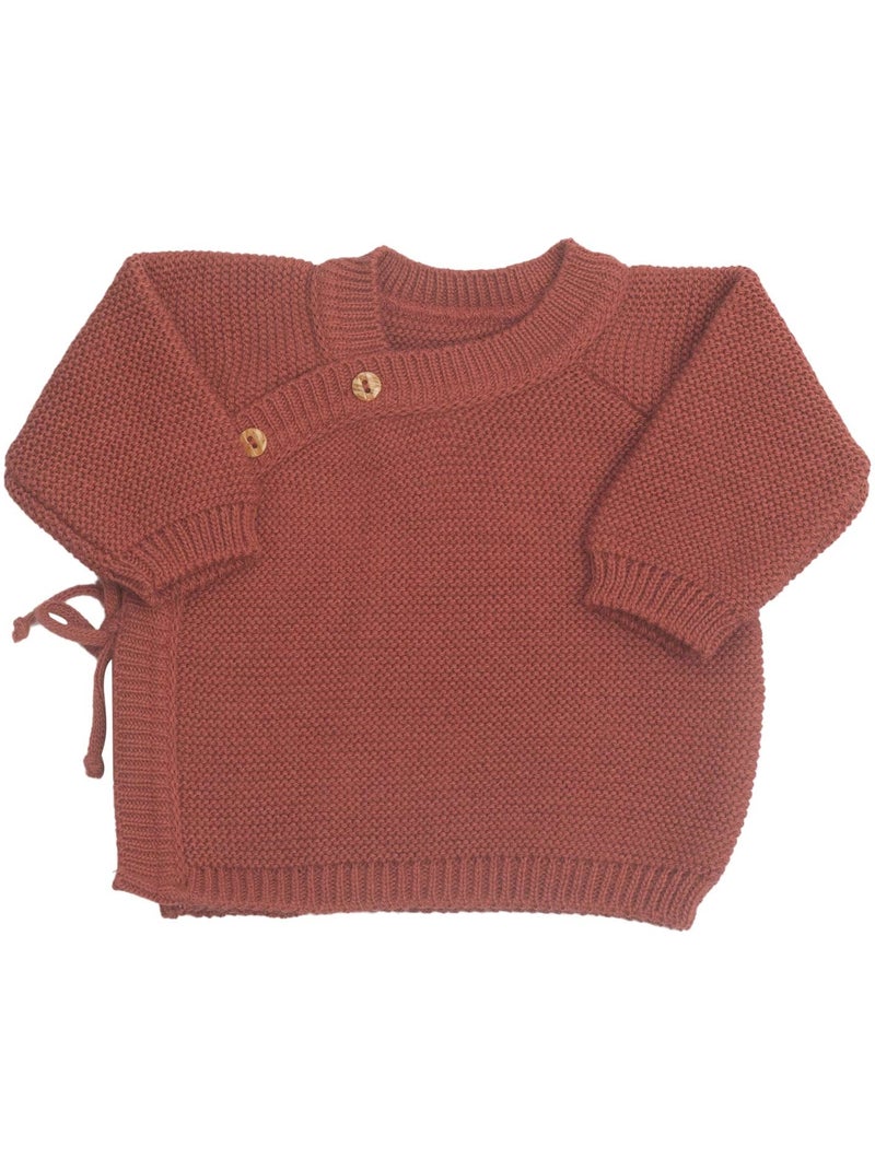Cardigan in maglia per neonato Terracotta - Kiabi