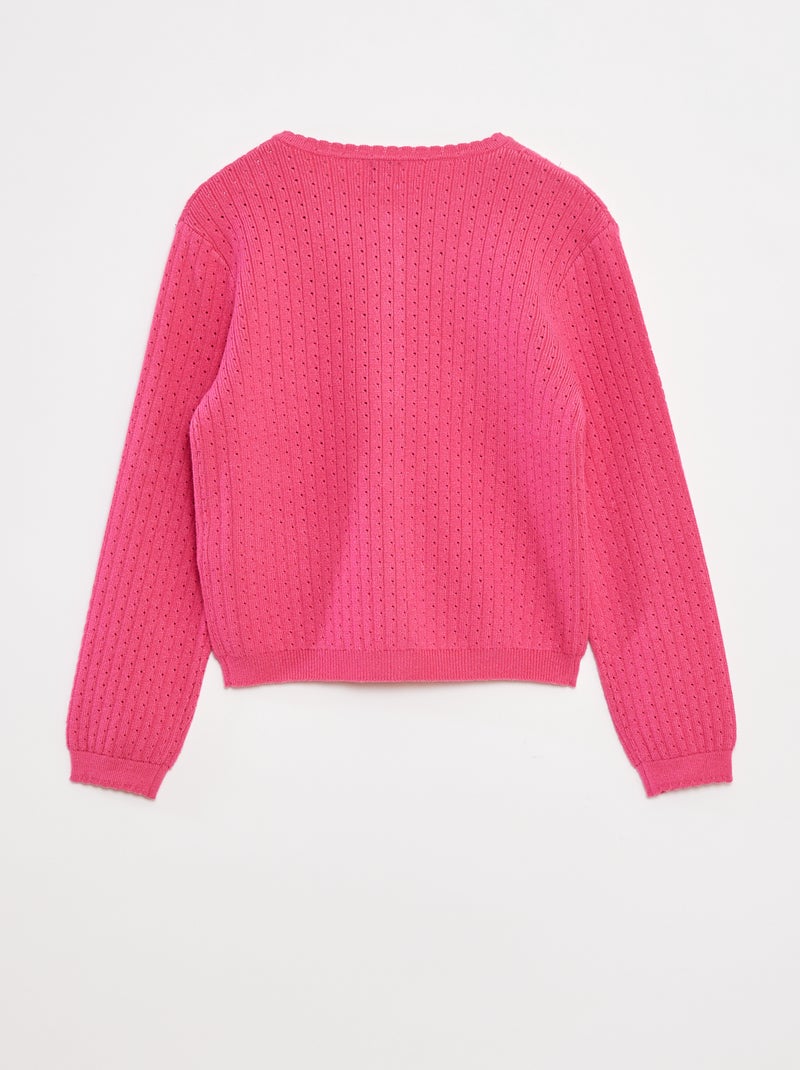 Snood In Maglia Tinta Unita - Bianco - Bambina - 6.00 - Foto 6