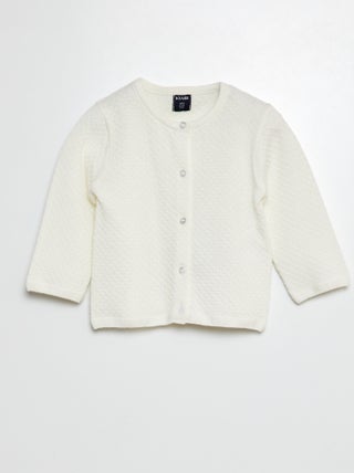 Cardigan in maglia punto legaccio