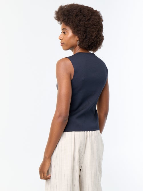 Cardigan in maglia sottile senza maniche - Kiabi