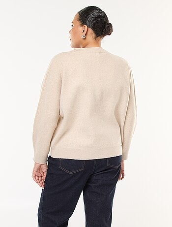 Gilet in maglia spessa con bottoni originali