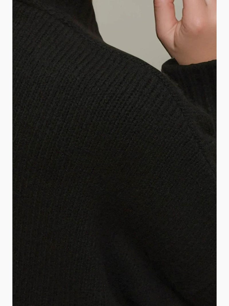 Cardigan in maglia spessa con scollo a v hiccup Nero - Kiabi