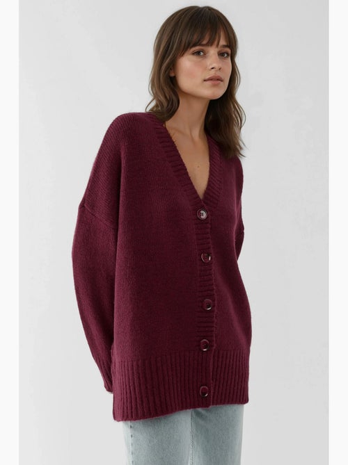 Cardigan in maglia spessa con scollo a v hiccup - Kiabi