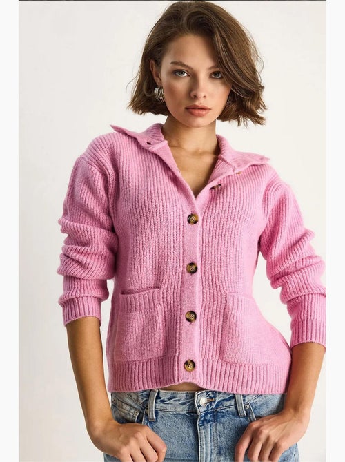 Cardigan in maglia testurizzata a maniche lunghe lucci - Kiabi