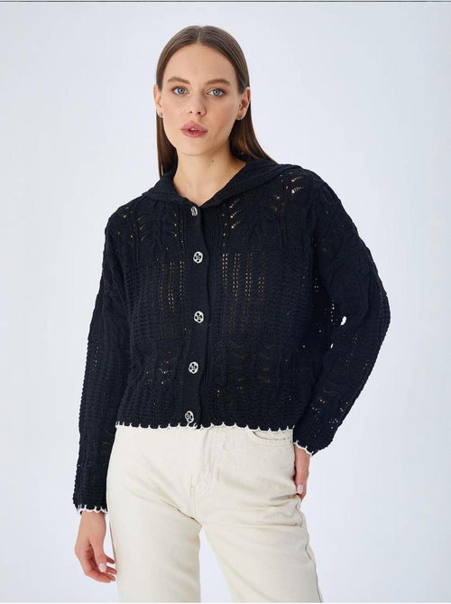 Cardigan in maglia testurizzata con chiusura a bottoni mixray - Kiabi Cardigan in maglia testurizzata con chiusura a bottoni mixray - Kiabi