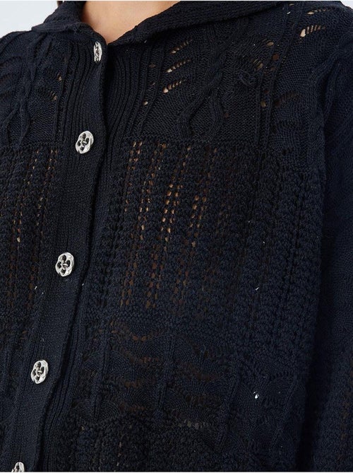 Cardigan in maglia testurizzata con chiusura a bottoni mixray - Kiabi Cardigan in maglia testurizzata con chiusura a bottoni mixray - Kiabi