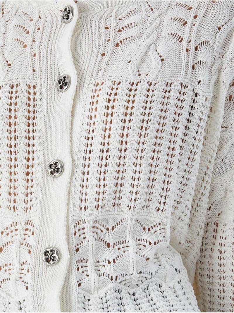 Cardigan in maglia testurizzata con chiusura a bottoni mixray Sabbia - Kiabi