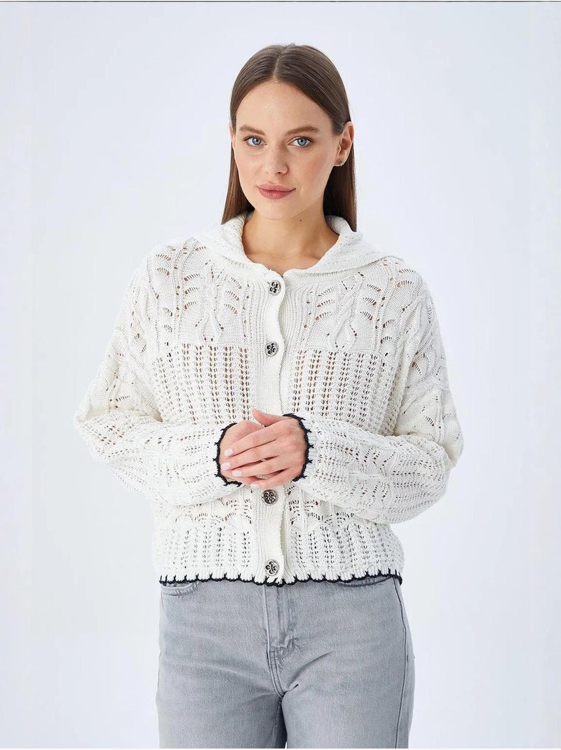 Cardigan in maglia testurizzata con chiusura a bottoni mixray Sabbia - Kiabi