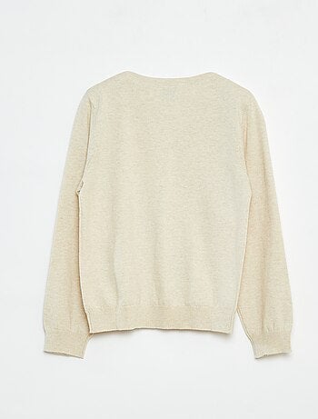 Cardigan in maglia tinta unita