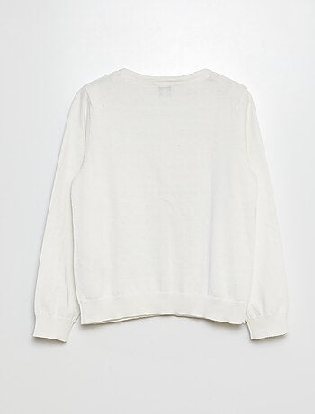 Cardigan in maglia tinta unita