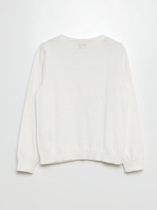 Cardigan in maglia tinta unita - Kiabi