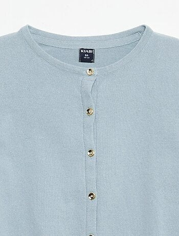 Cardigan in maglia tinta unita