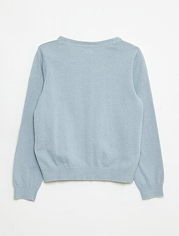 Cardigan in maglia tinta unita