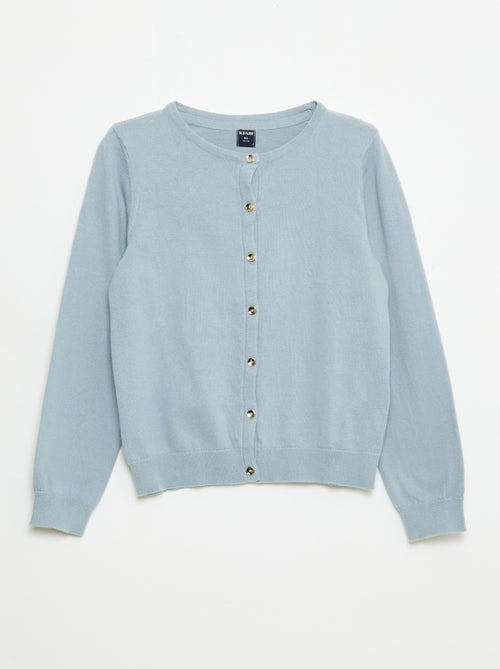 Cardigan in maglia tinta unita - Kiabi