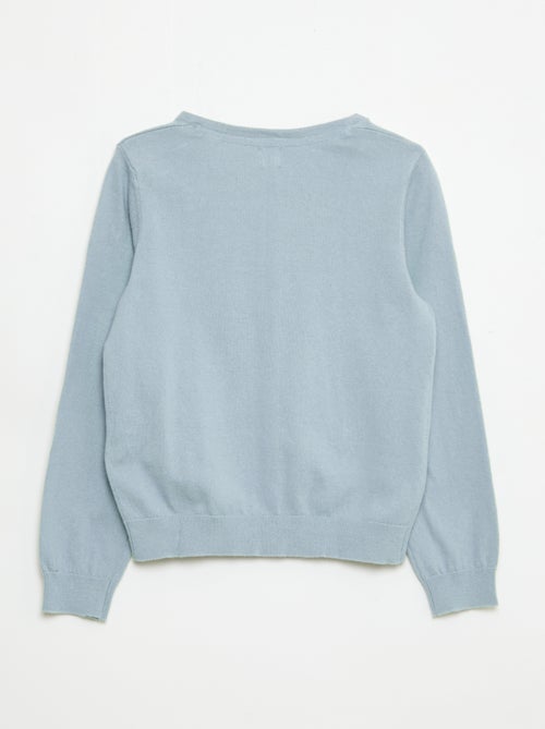 Cardigan in maglia tinta unita - Kiabi