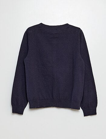 Cardigan in maglia tinta unita