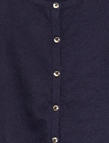 Cardigan in maglia tinta unita