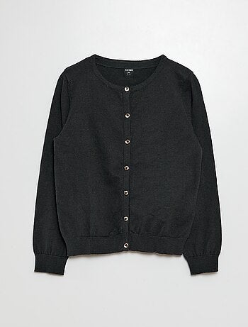 Cardigan in maglia tinta unita