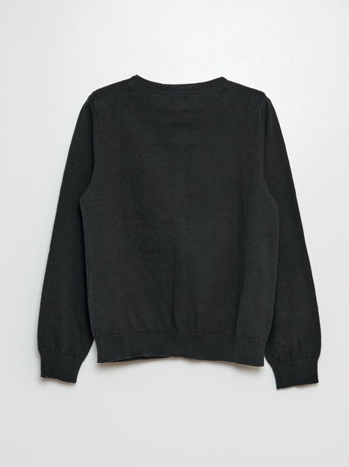 Cardigan in maglia tinta unita - Kiabi