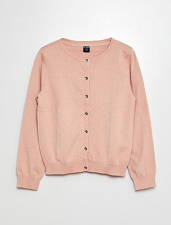 Cardigan in maglia tinta unita