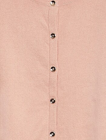 Cardigan in maglia tinta unita