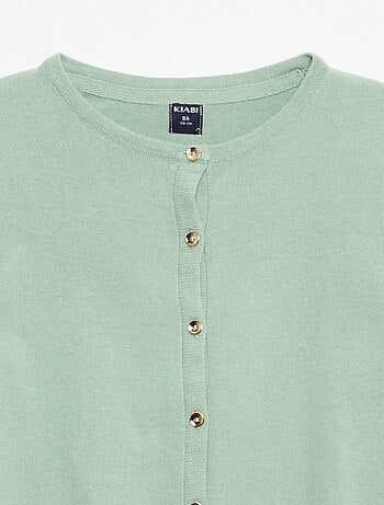 Cardigan in maglia tinta unita