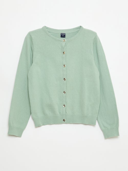 Cardigan in maglia tinta unita - Kiabi