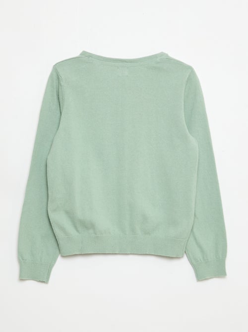 Cardigan in maglia tinta unita - Kiabi