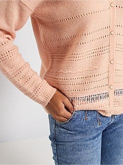 Cardigan in maglia traforata - Kiabi