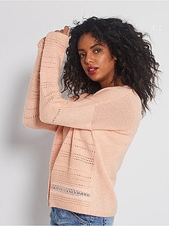 Cardigan in maglia traforata - Kiabi