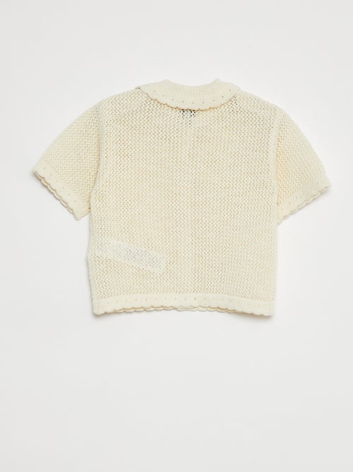 Cardigan in maglia traforata - Kiabi