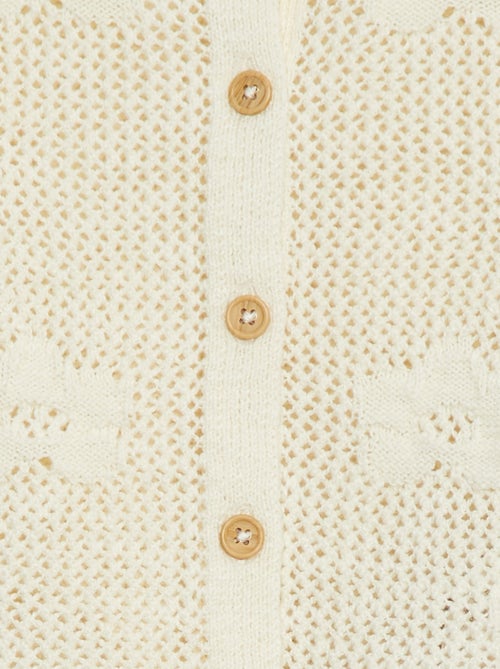 Cardigan in maglia traforata - Kiabi
