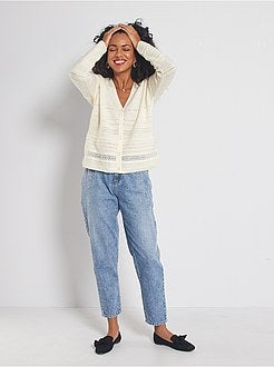 Cardigan in maglia traforata - Kiabi