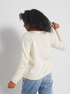 Cardigan in maglia traforata - Kiabi