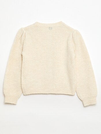 Cardigan in maglia traforata