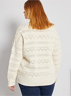 Cardigan in maglia traforata - Kiabi