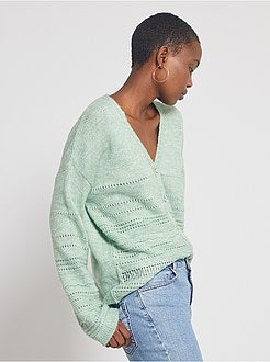 Cardigan in maglia traforata - Kiabi
