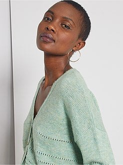 Cardigan in maglia traforata - Kiabi
