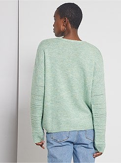 Cardigan in maglia traforata - Kiabi