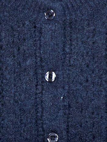 Cardigan in maglia traforata