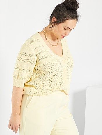 maglieria donna 100% cashmere taglie forti Made In Italy