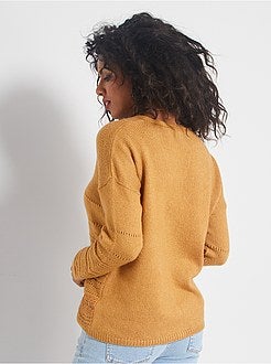 Cardigan in maglia traforata - Kiabi
